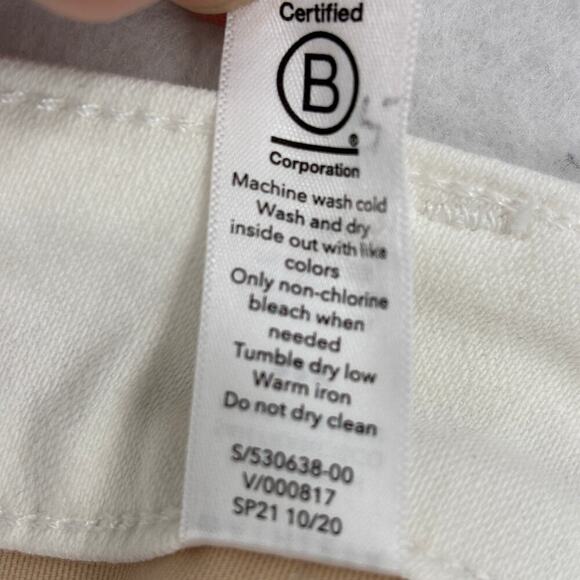 Athleta Sculptek Skinny Ankle Jeans Plus Size 22 White High Rise Stretch Denim - Picture 12 of 12